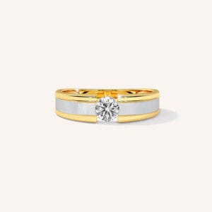 Handmade Sterling Silver 18ct Gold Bangle