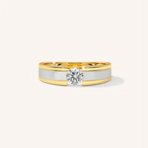 Handmade Sterling Silver 18ct Gold Bangle