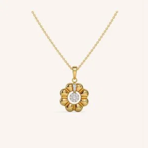 Floweret Cluster Diamond Stud Pedent