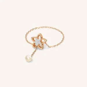 The Tamasvini Gold and Diamond Nosepin for Women