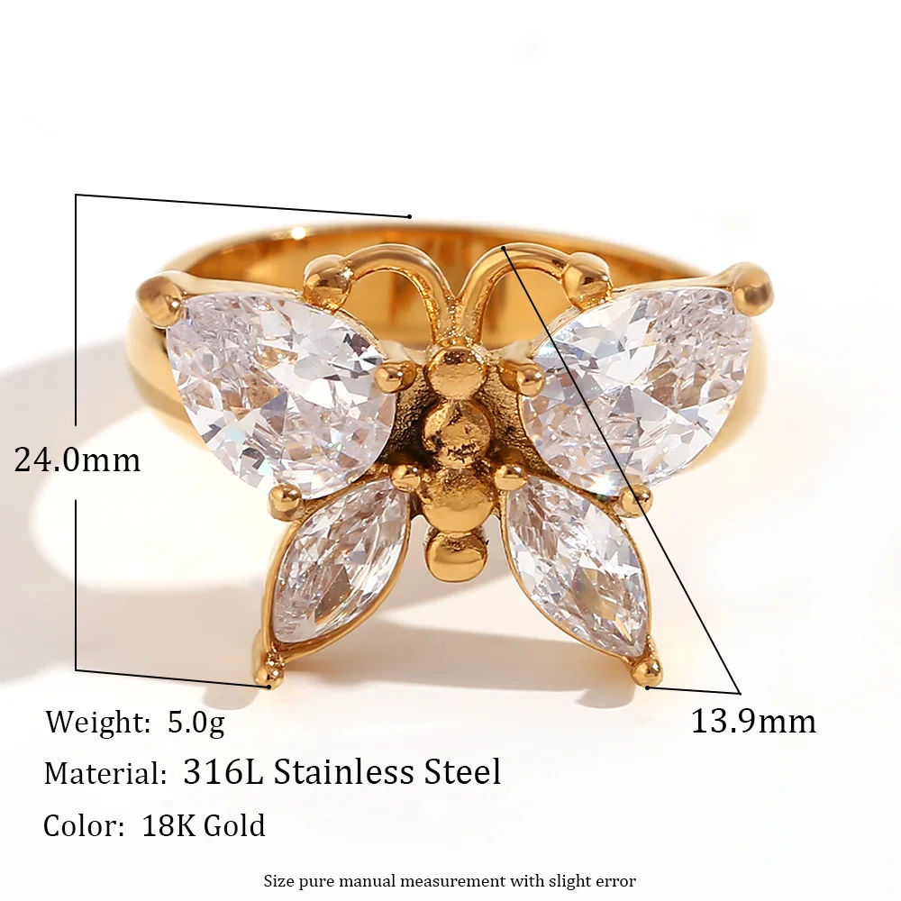Butterfly Ring Gold