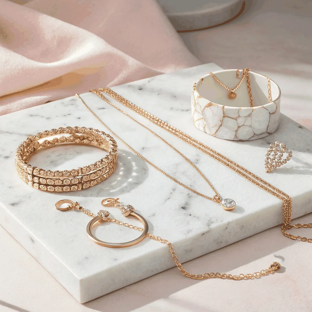 Luxury jewelry perfume gift moment
