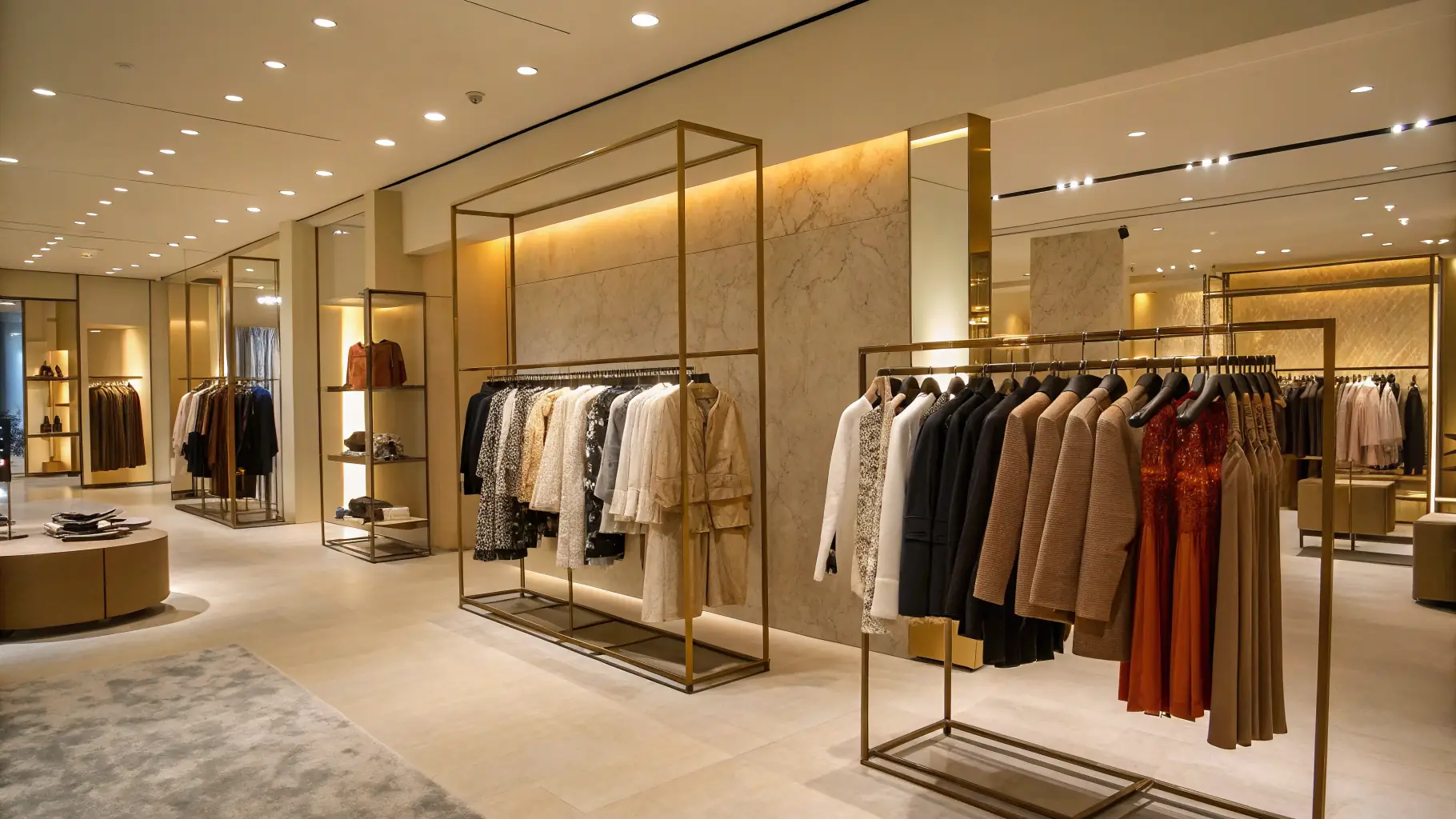 Premium fashion boutique interior